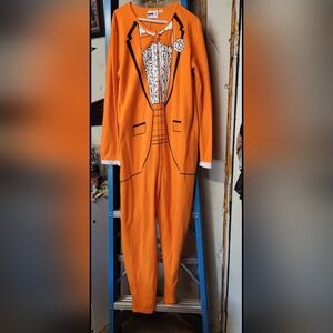 Orange Tuxedo Onesie (Large)